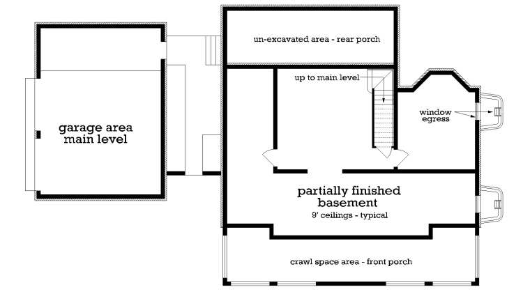 Optional Basement Foundation image of Shady Oaks Manor - 1723 House Plan